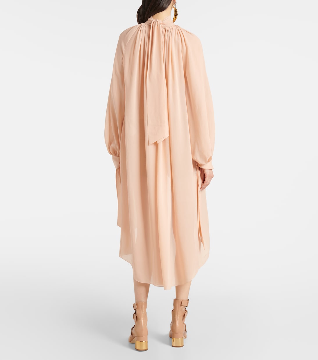Robe midi en soie | Chloé