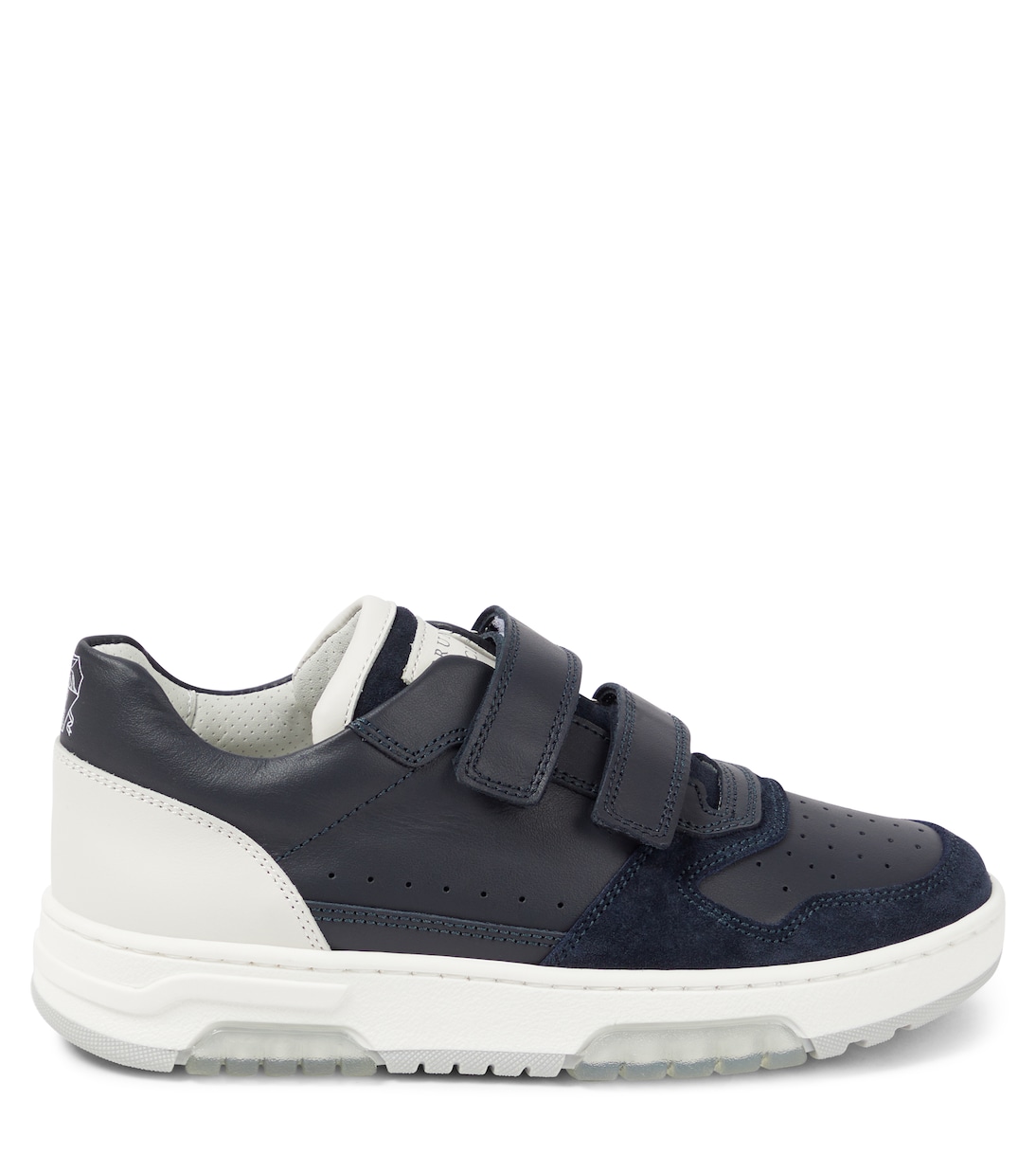 Sneakers in pelle con suede | Brunello Cucinelli Kids