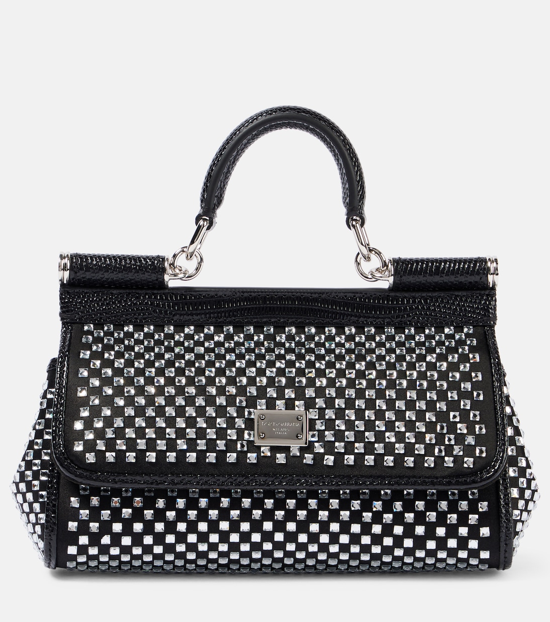 Sac Sicily Small en satin à ornements | Dolce&Gabbana