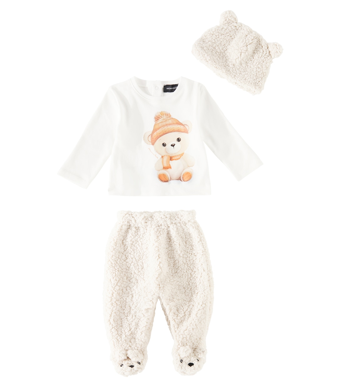 Bebé - set de top, pantalones y gorro | Monnalisa