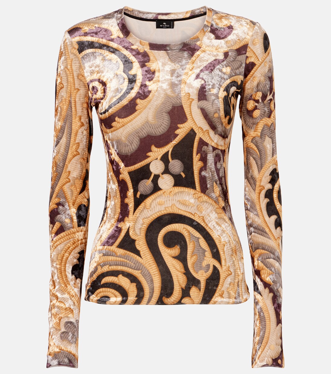 Bedrucktes Top aus Samt | Etro