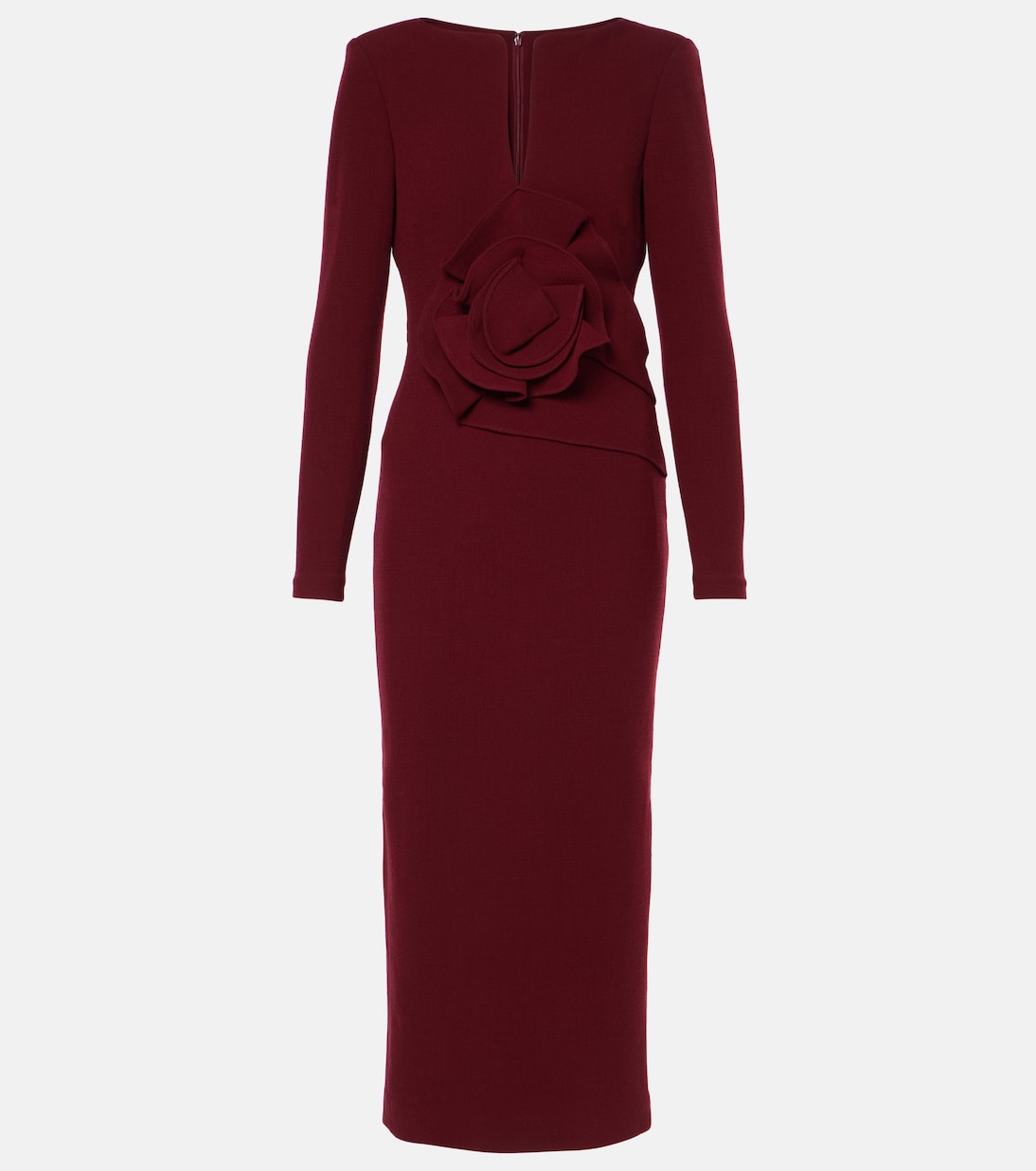 Bedrucktes Midikleid aus Woll-Crêpe | Roland Mouret
