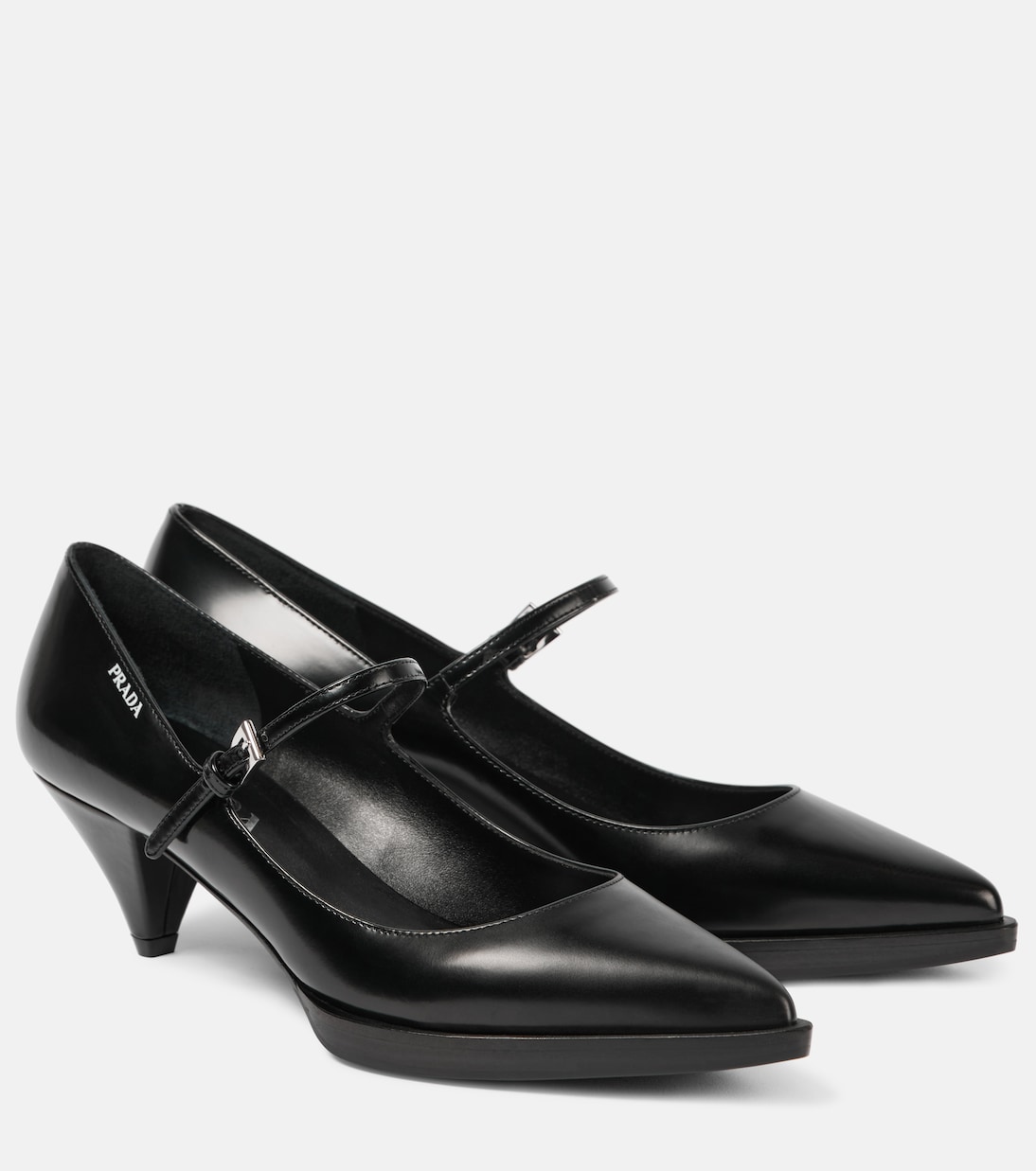 Escarpins en cuir à logo | Prada