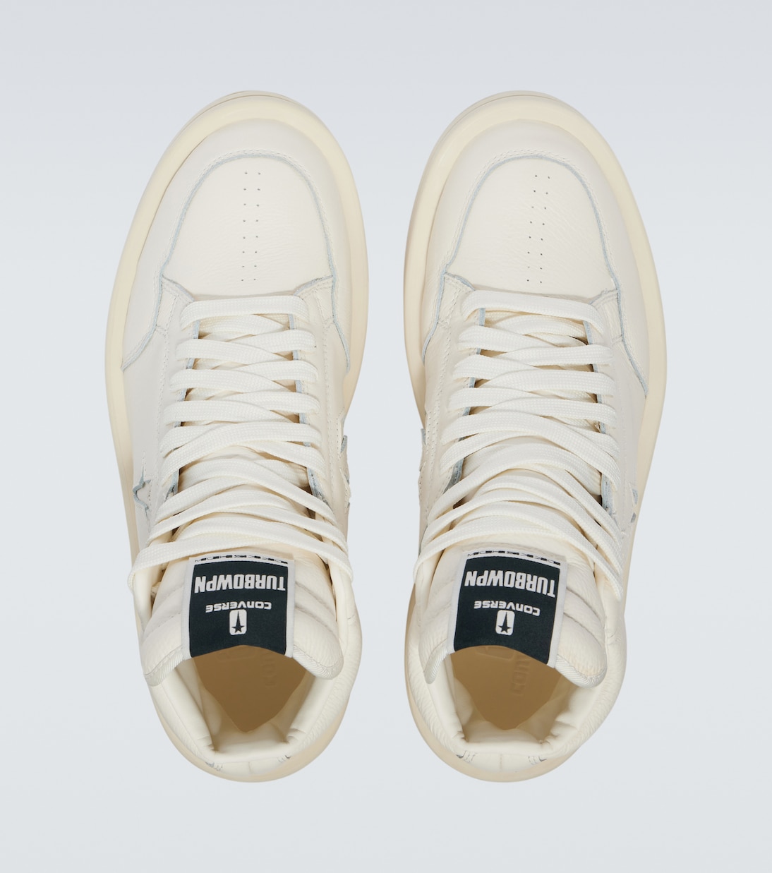 X Converse Sneakers Turbowpn aus Leder | DRKSHDW by Rick Owens