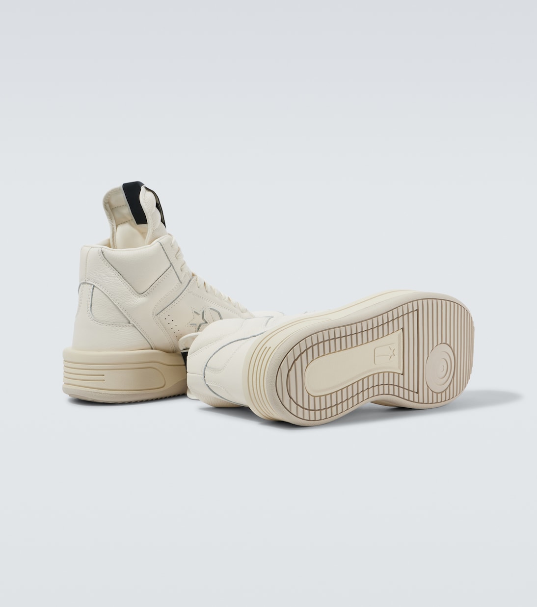 X Converse Sneakers Turbowpn aus Leder | DRKSHDW by Rick Owens