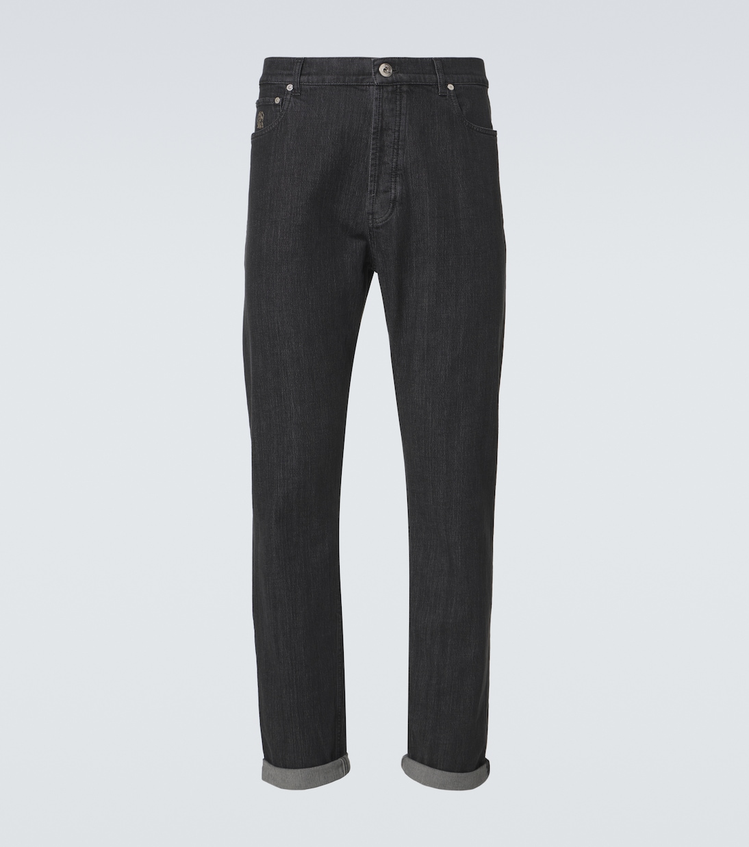 Pantalones rectos de algodón | Brunello Cucinelli