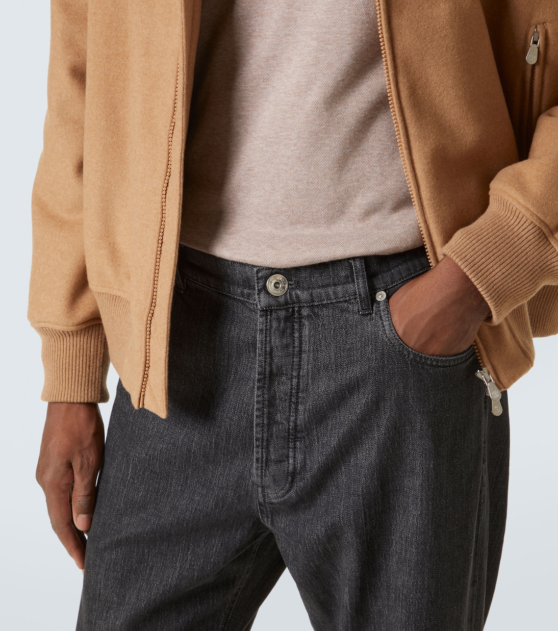 Pantalones rectos de algodón | Brunello Cucinelli