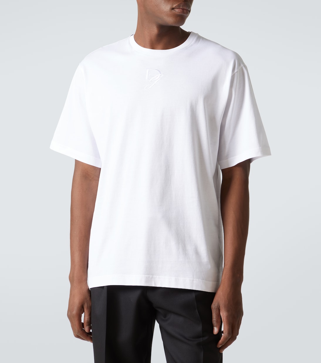 T-shirt DG in jersey di cotone | Dolce&Gabbana