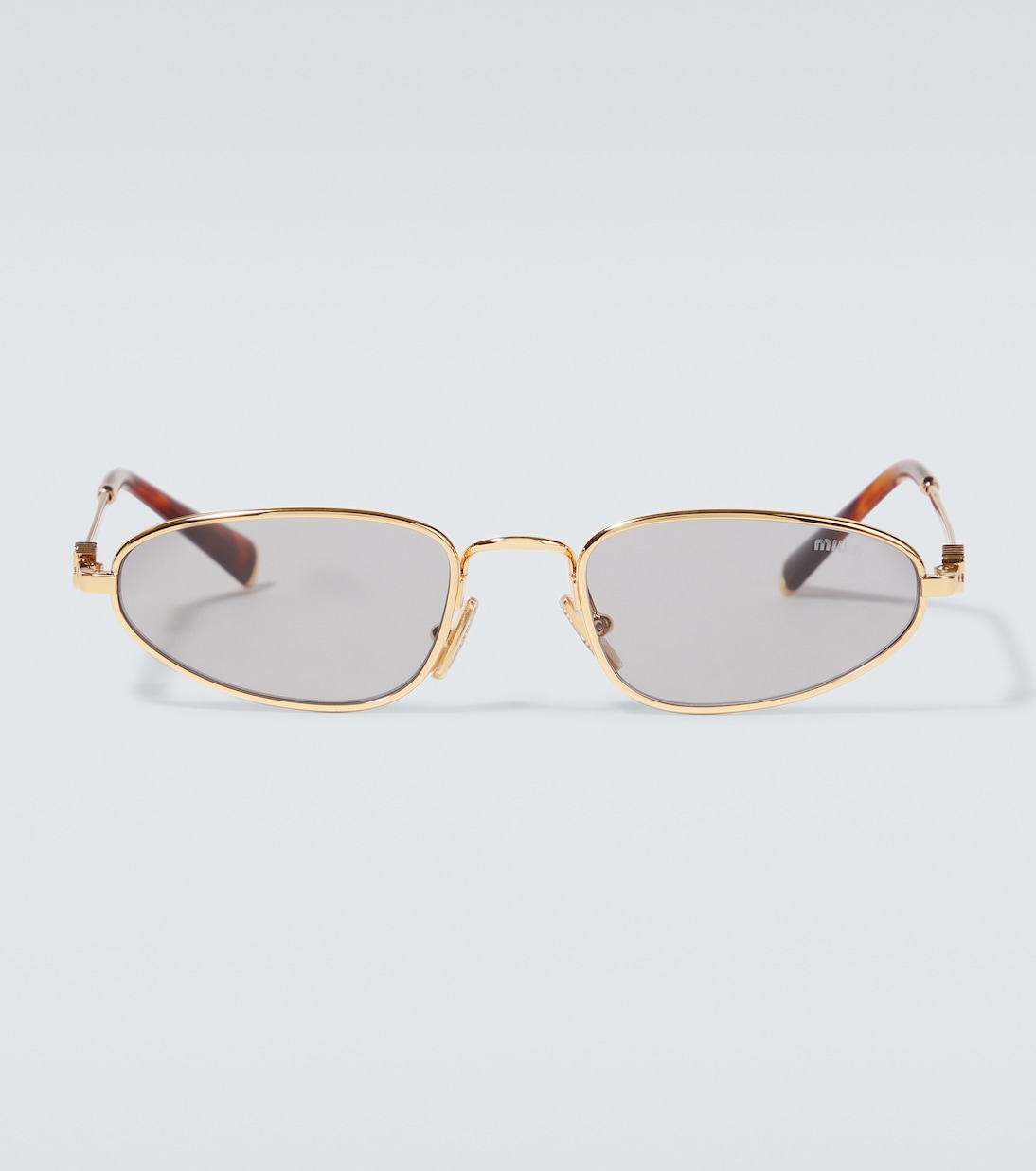 Miu Miu Logo oval sunglasses | Miu Miu