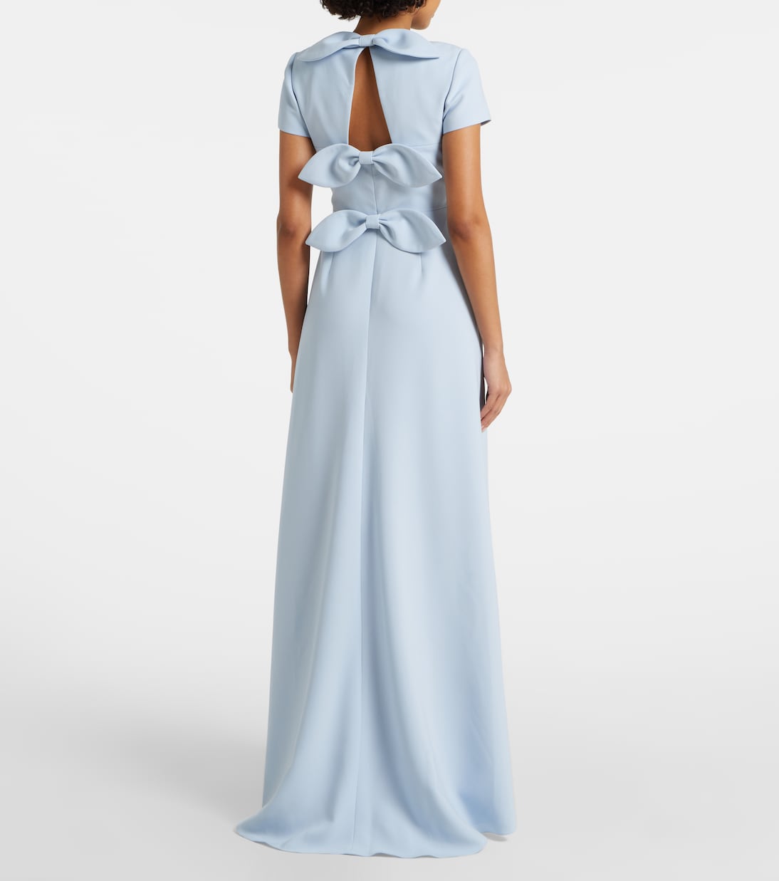 Robe longue en crêpe | Carolina Herrera