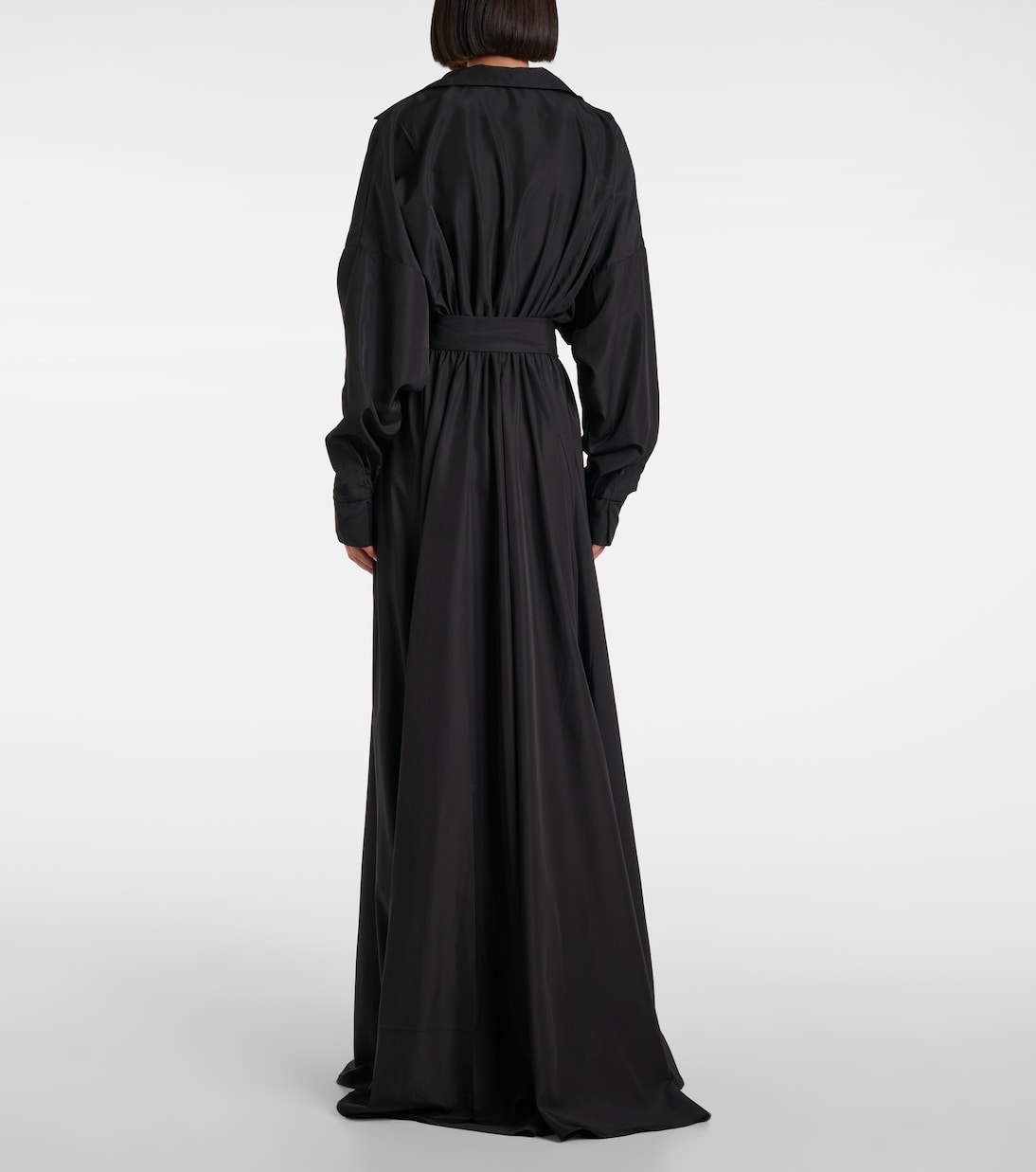 Vestido Maxi con Detalles en Cuero Sintético de Norma Kamali para Jóvenes Modernos