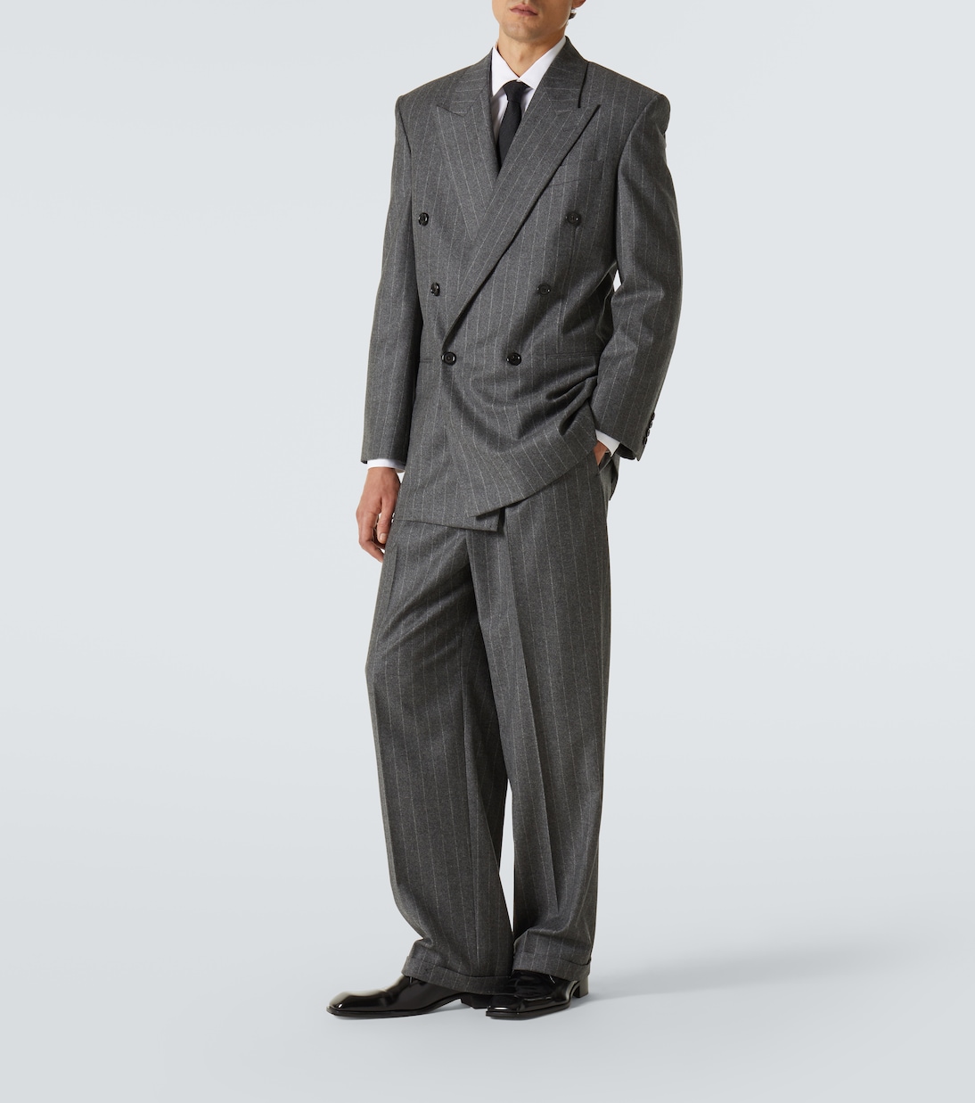 Pinstripe wool and cashmere blazer | Saint Laurent