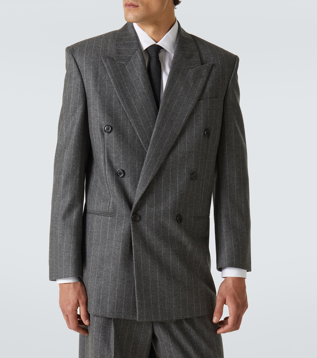 Pinstripe wool and cashmere blazer | Saint Laurent