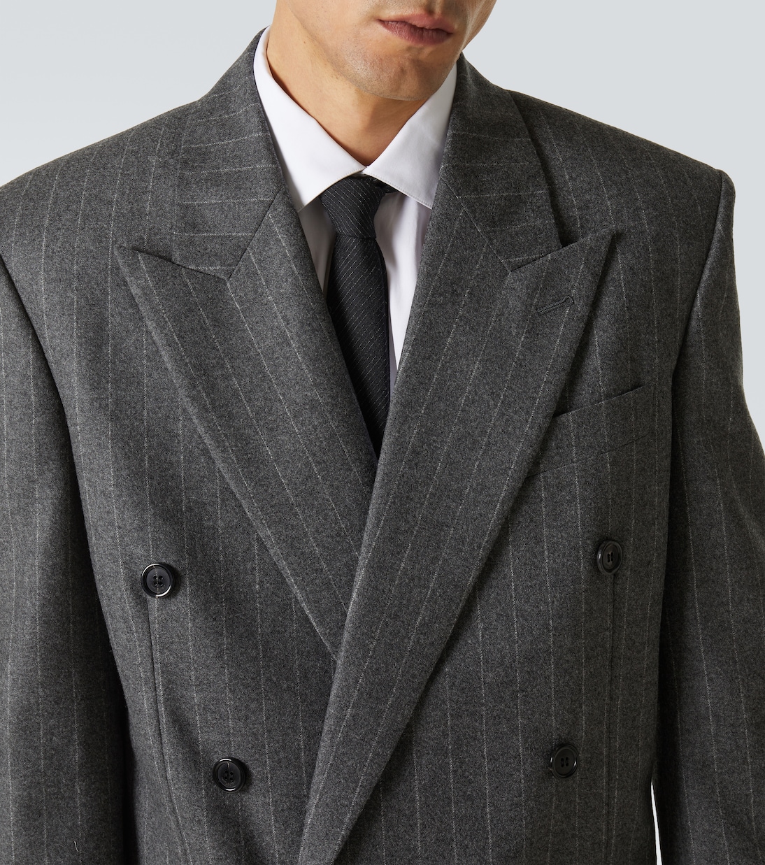 Pinstripe wool and cashmere blazer | Saint Laurent