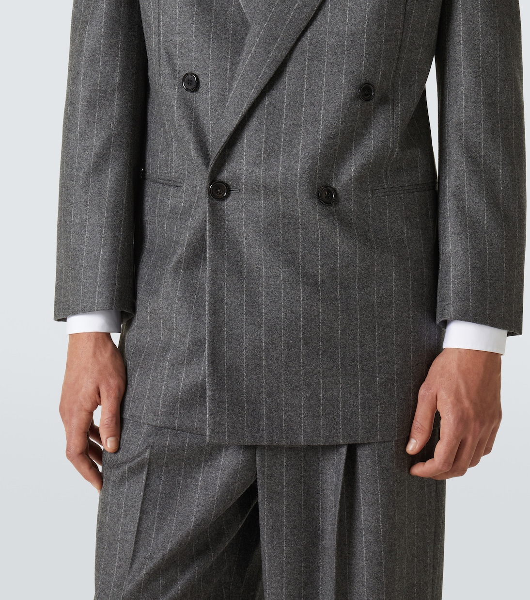 Pinstripe wool and cashmere blazer | Saint Laurent