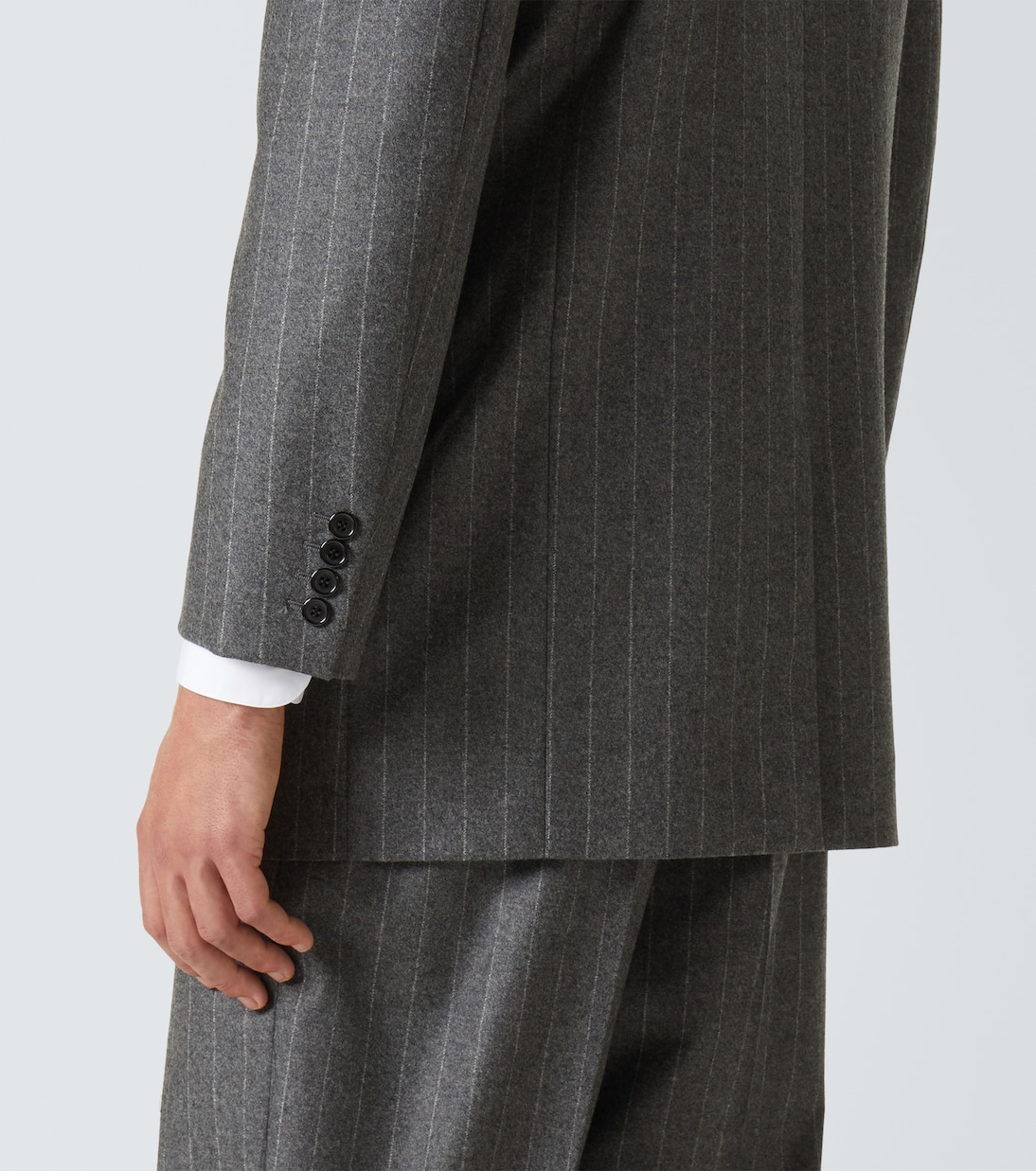 Pinstripe wool and cashmere blazer | Saint Laurent