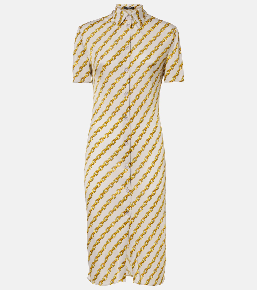 Hemdblusenkleid Versace Treasure aus Satin | Versace