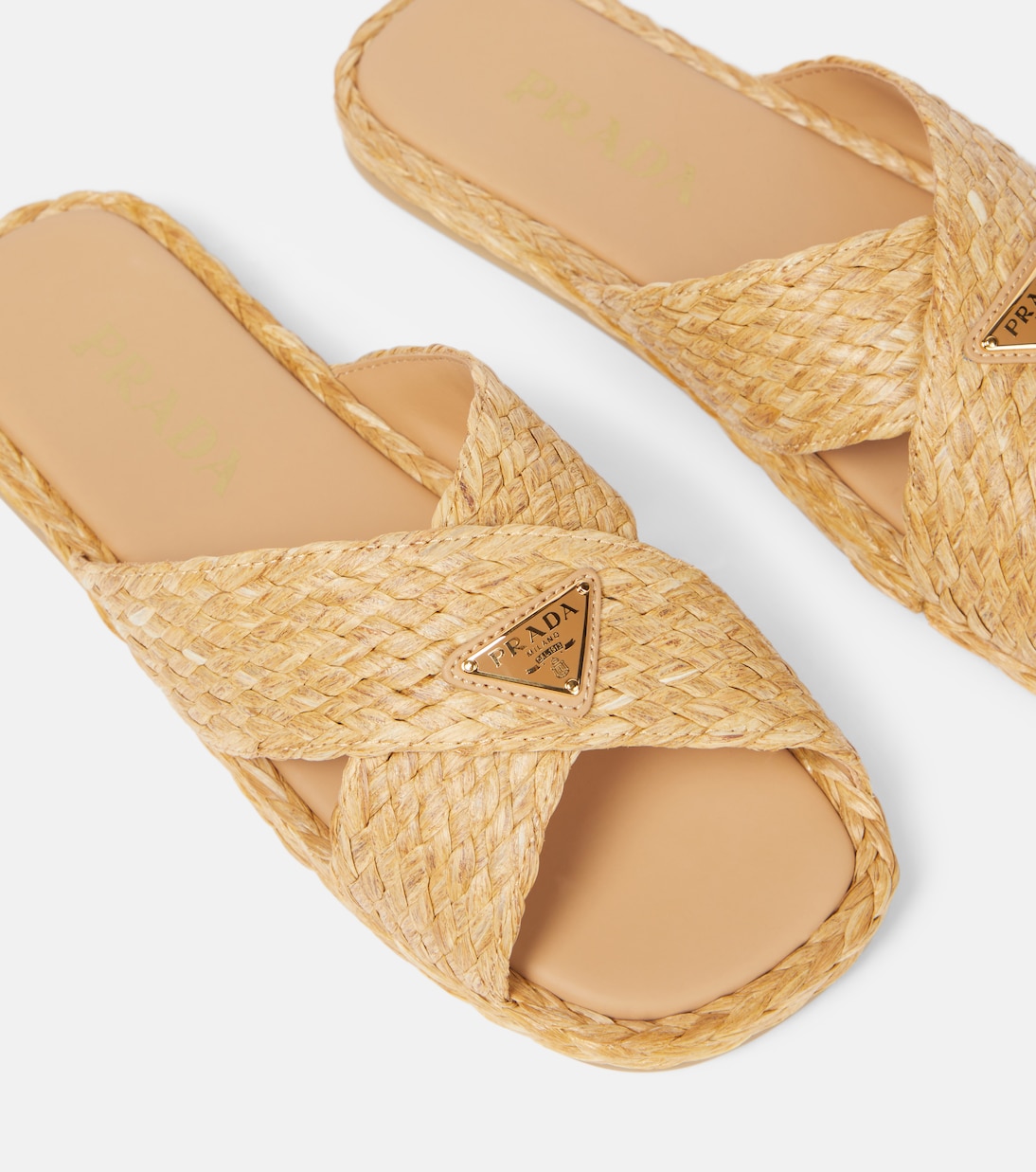 Raffia slides | Prada