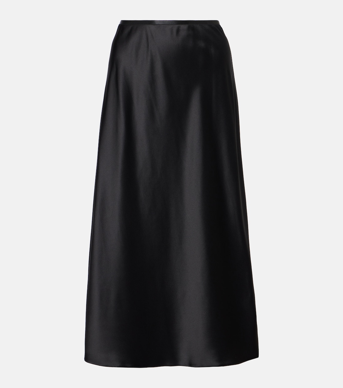 Falda midi Carnet en satén de seda | Max Mara