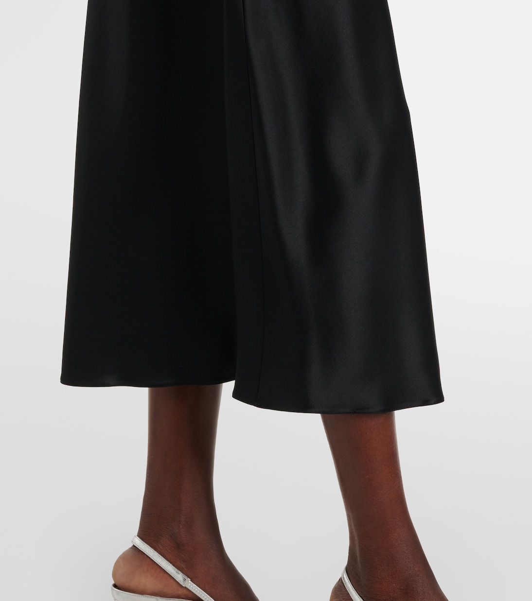 Falda midi Carnet en satén de seda | Max Mara