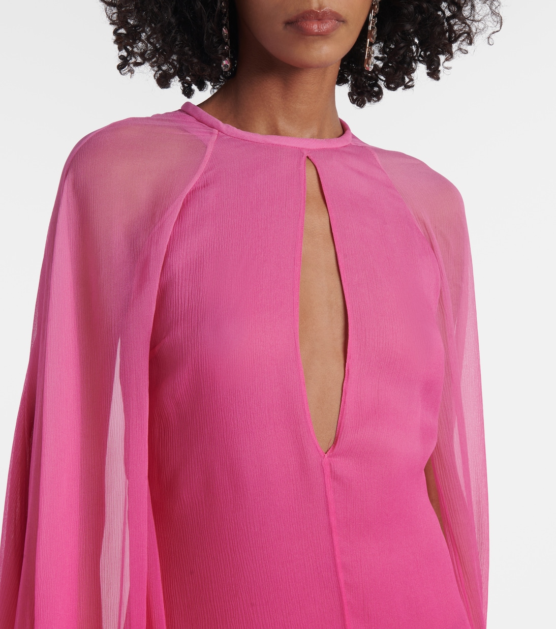 Abito lungo in seta con cut-out | Tom Ford