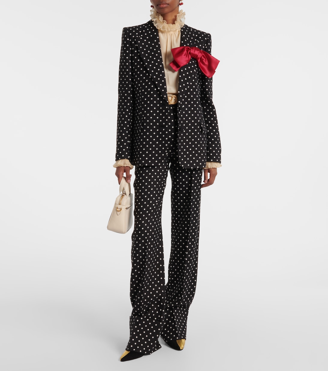 Pantaloni regular a pois | Valentino