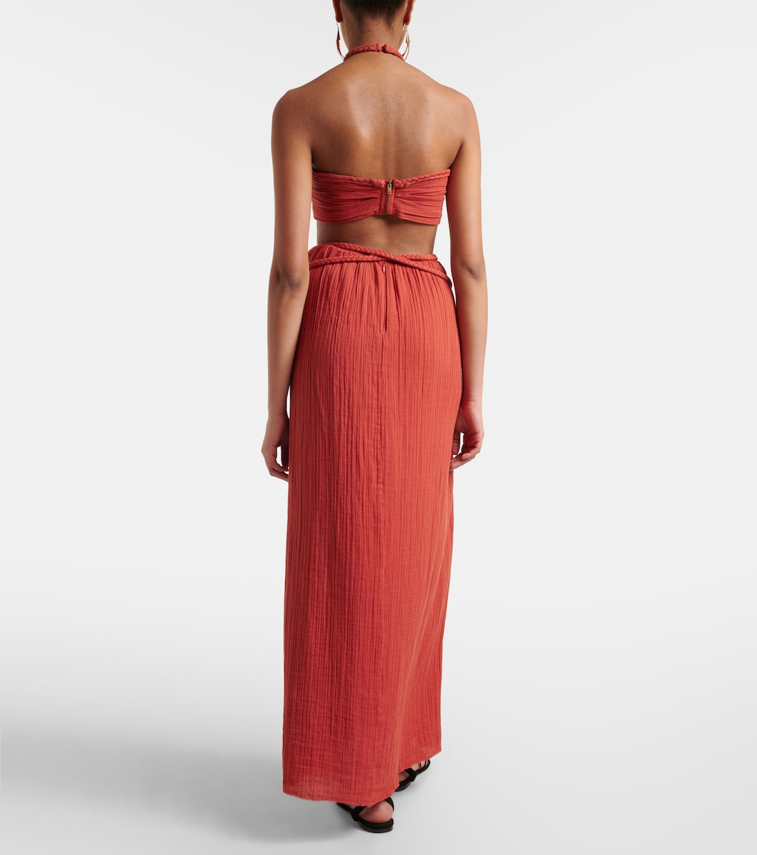 Abito lungo in cotone con cut-out | Isabel Marant