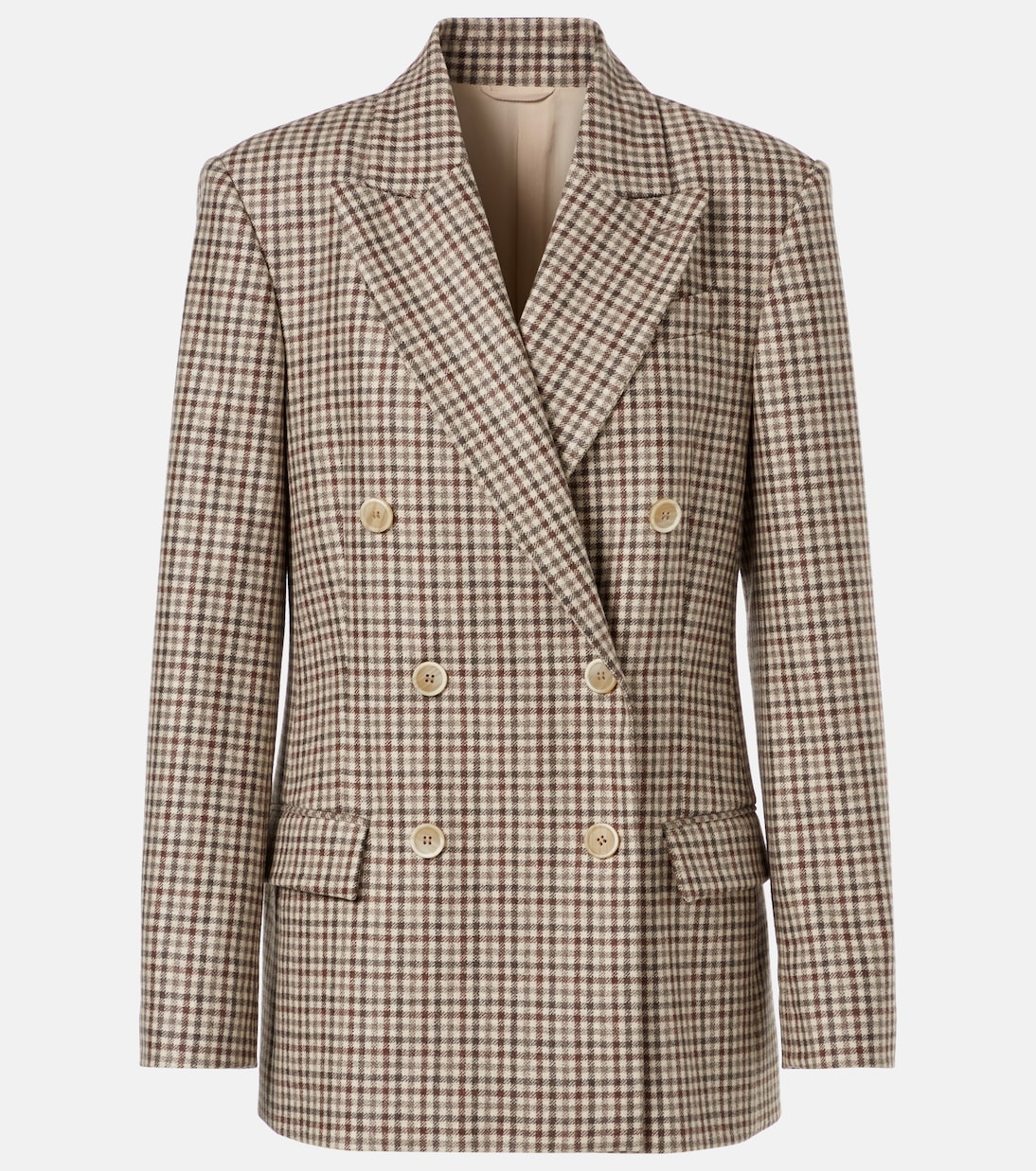 Checked virgin wool blazer | Brunello Cucinelli