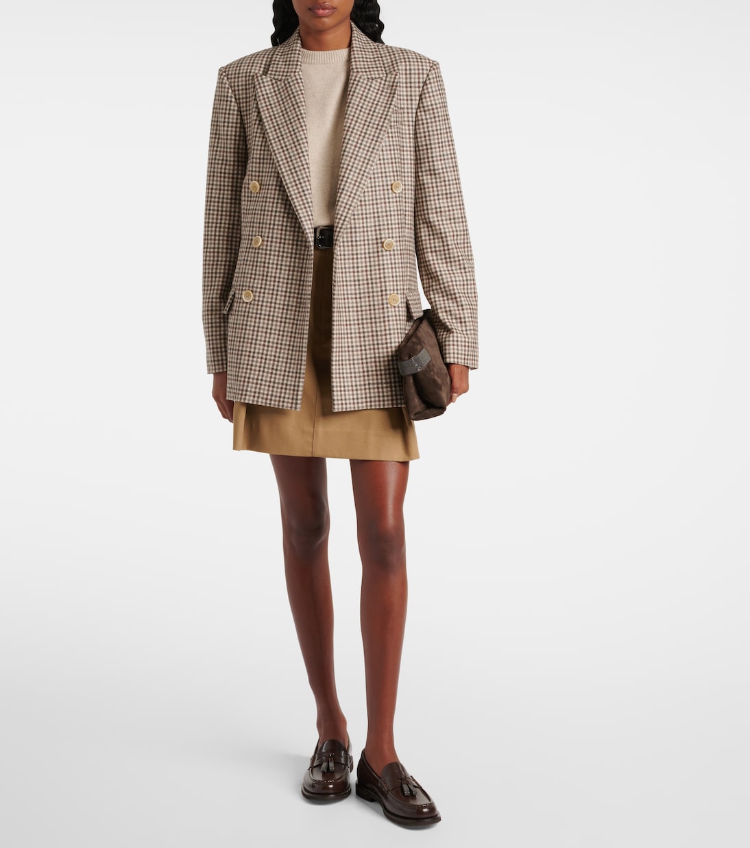 Checked virgin wool blazer | Brunello Cucinelli