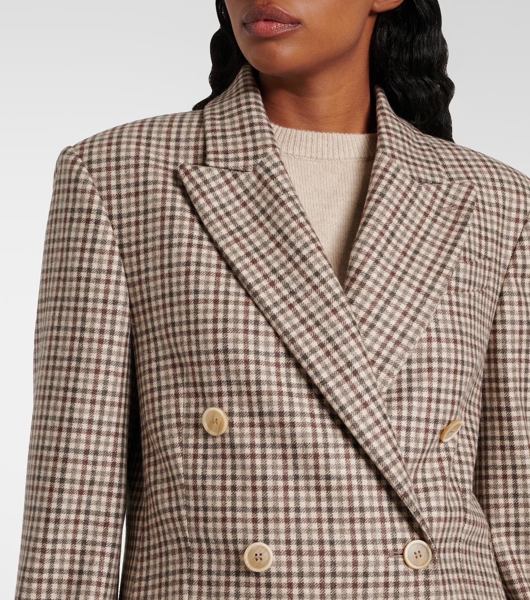Checked virgin wool blazer | Brunello Cucinelli