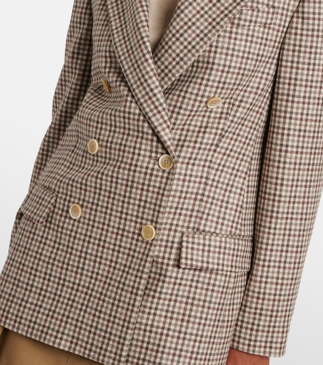 Checked virgin wool blazer | Brunello Cucinelli