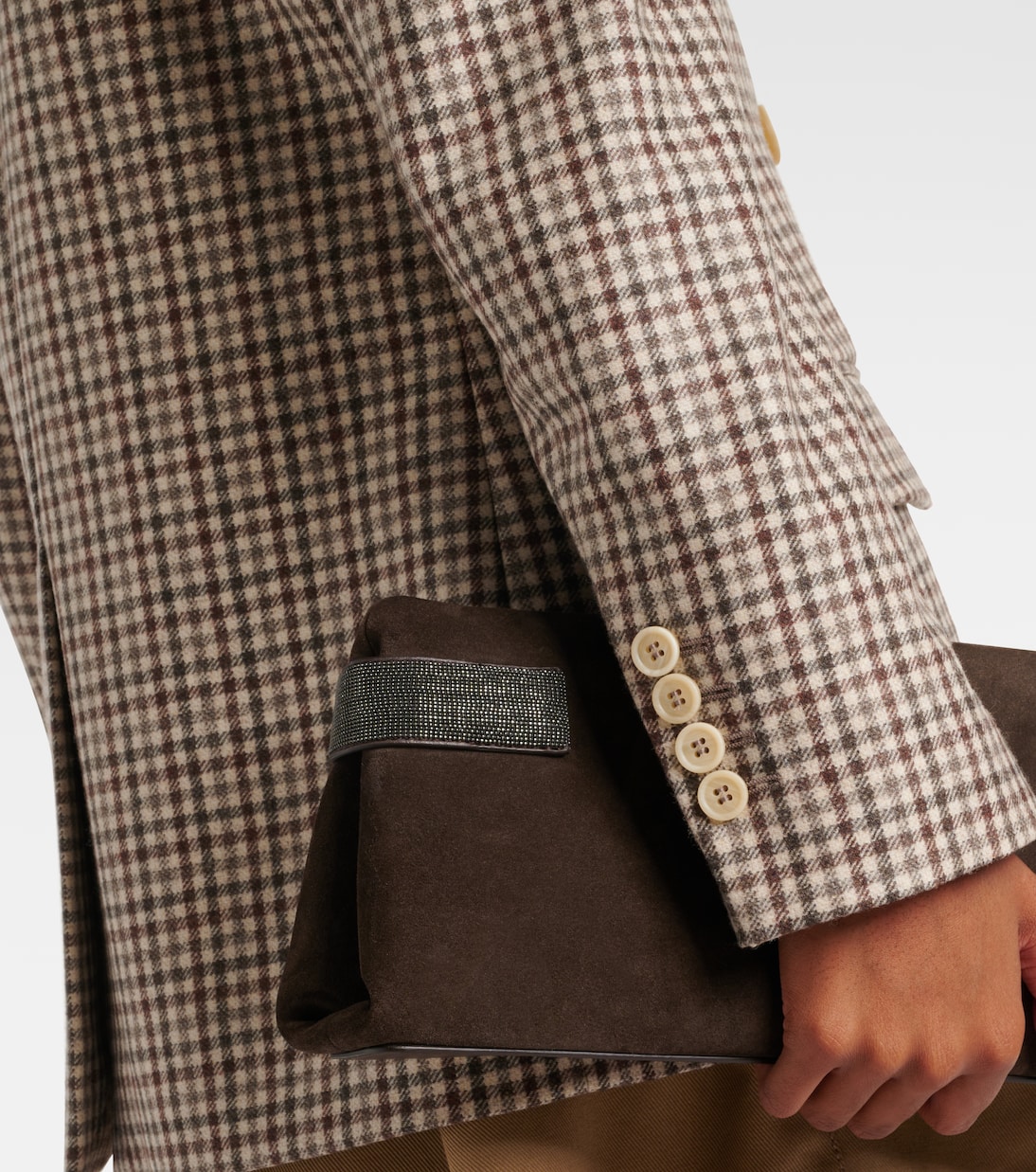 Checked virgin wool blazer | Brunello Cucinelli