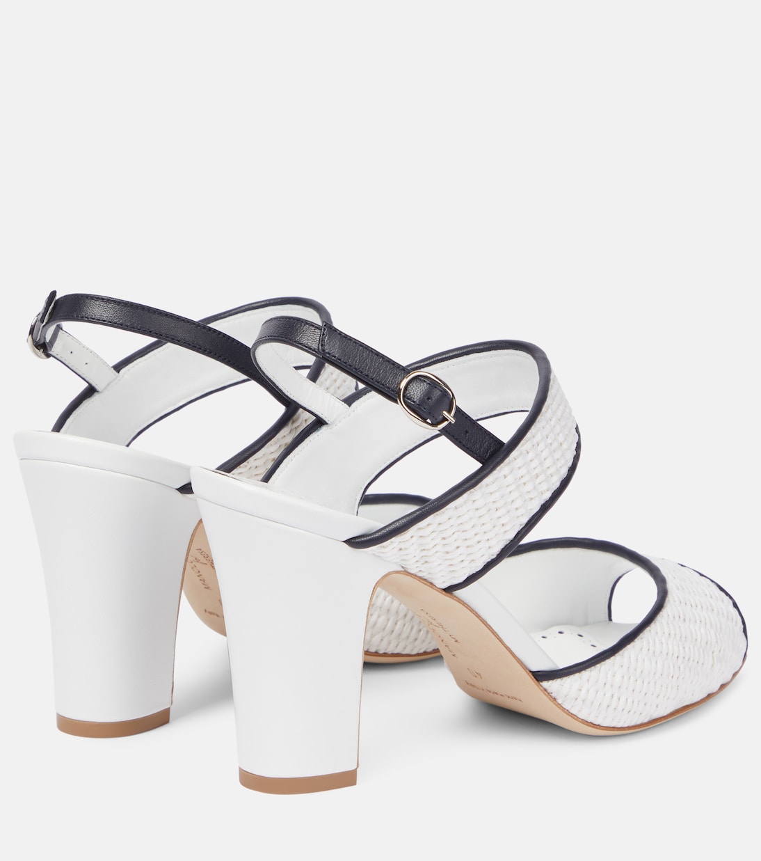 Sandalen Khiko 90 aus Raffiabast mit Leder | Manolo Blahnik