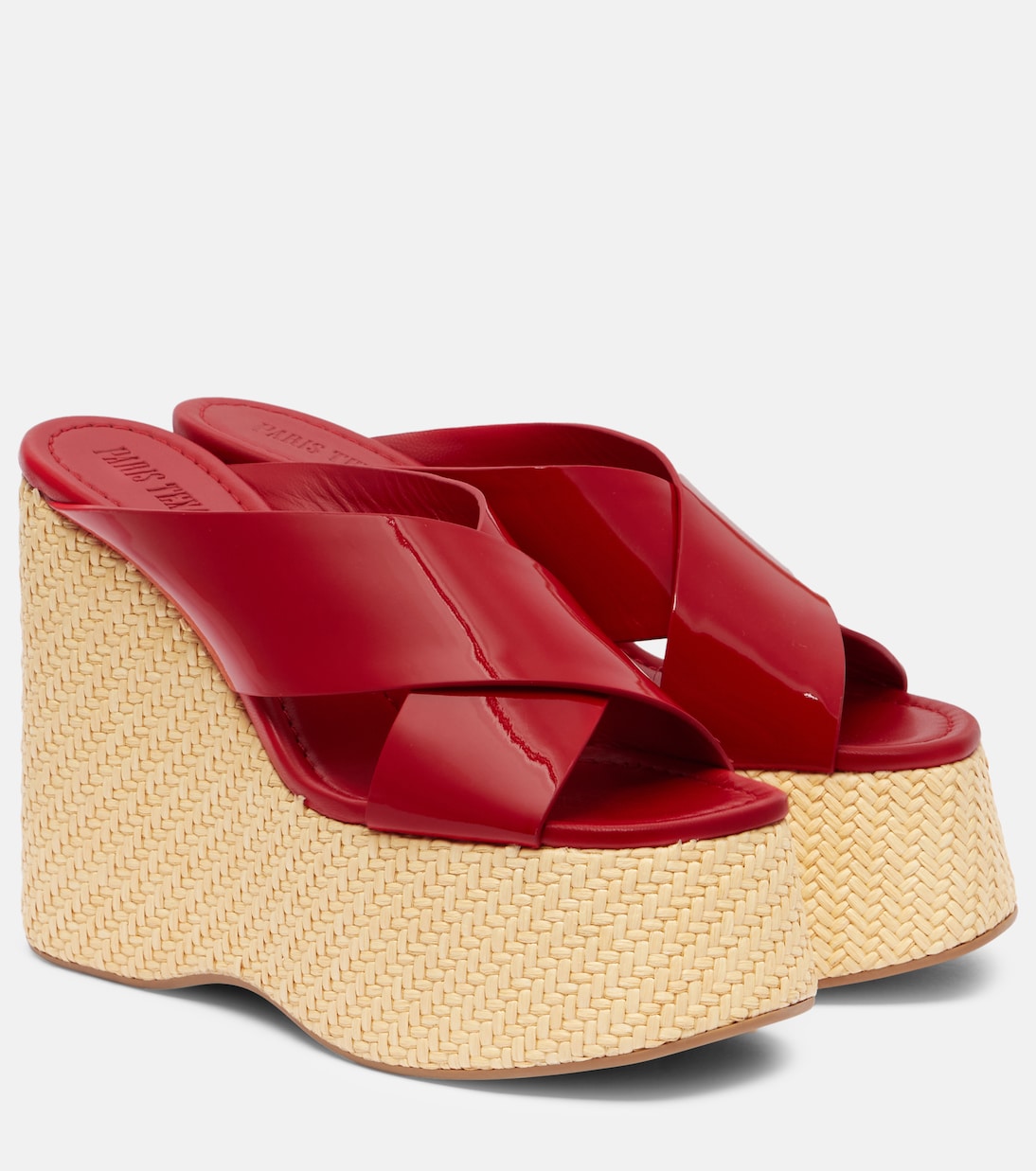 Mules Mara in vernice con zeppa | Paris Texas