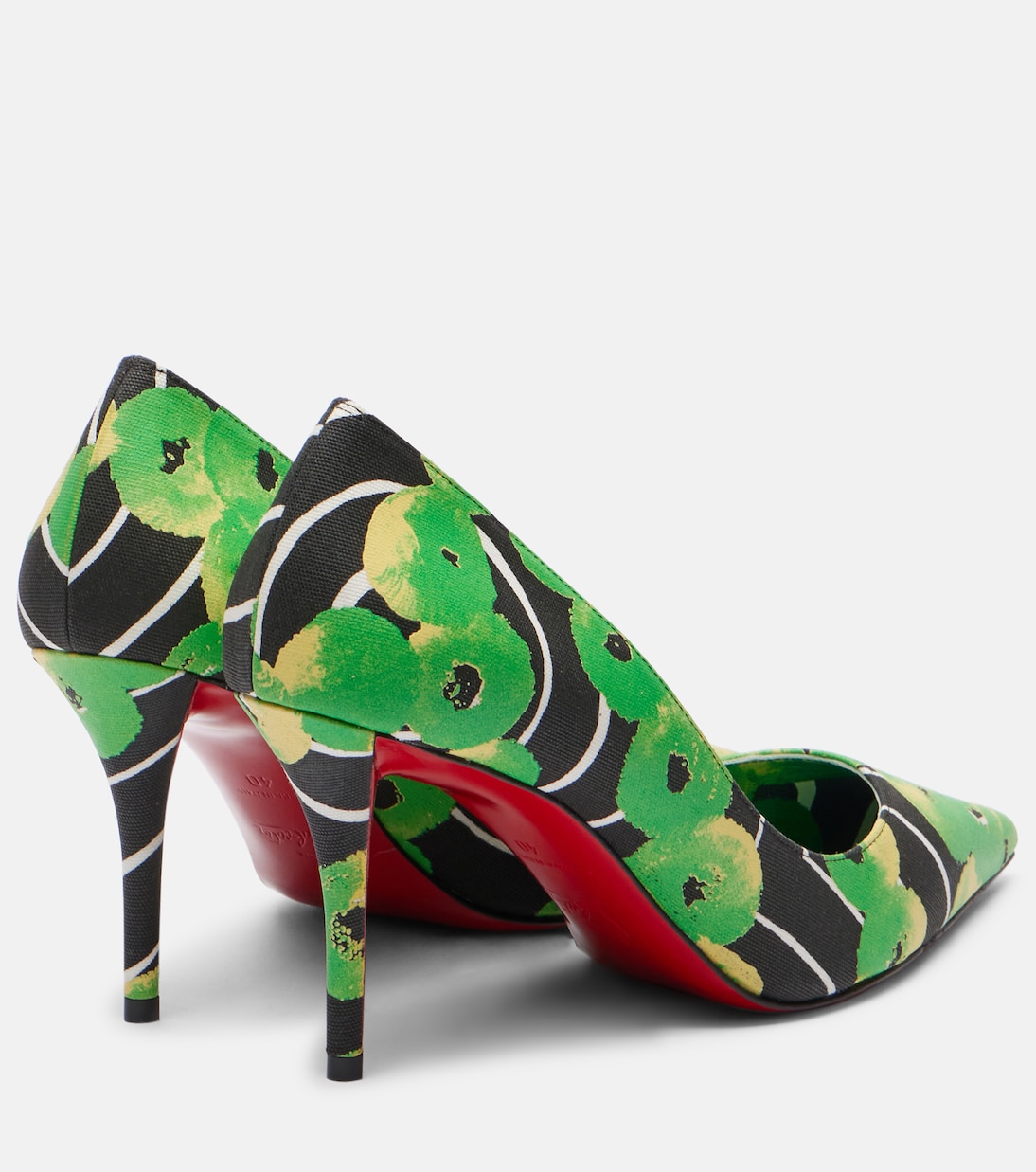 Salones Miss Z 80 de satén estampados | Christian Louboutin