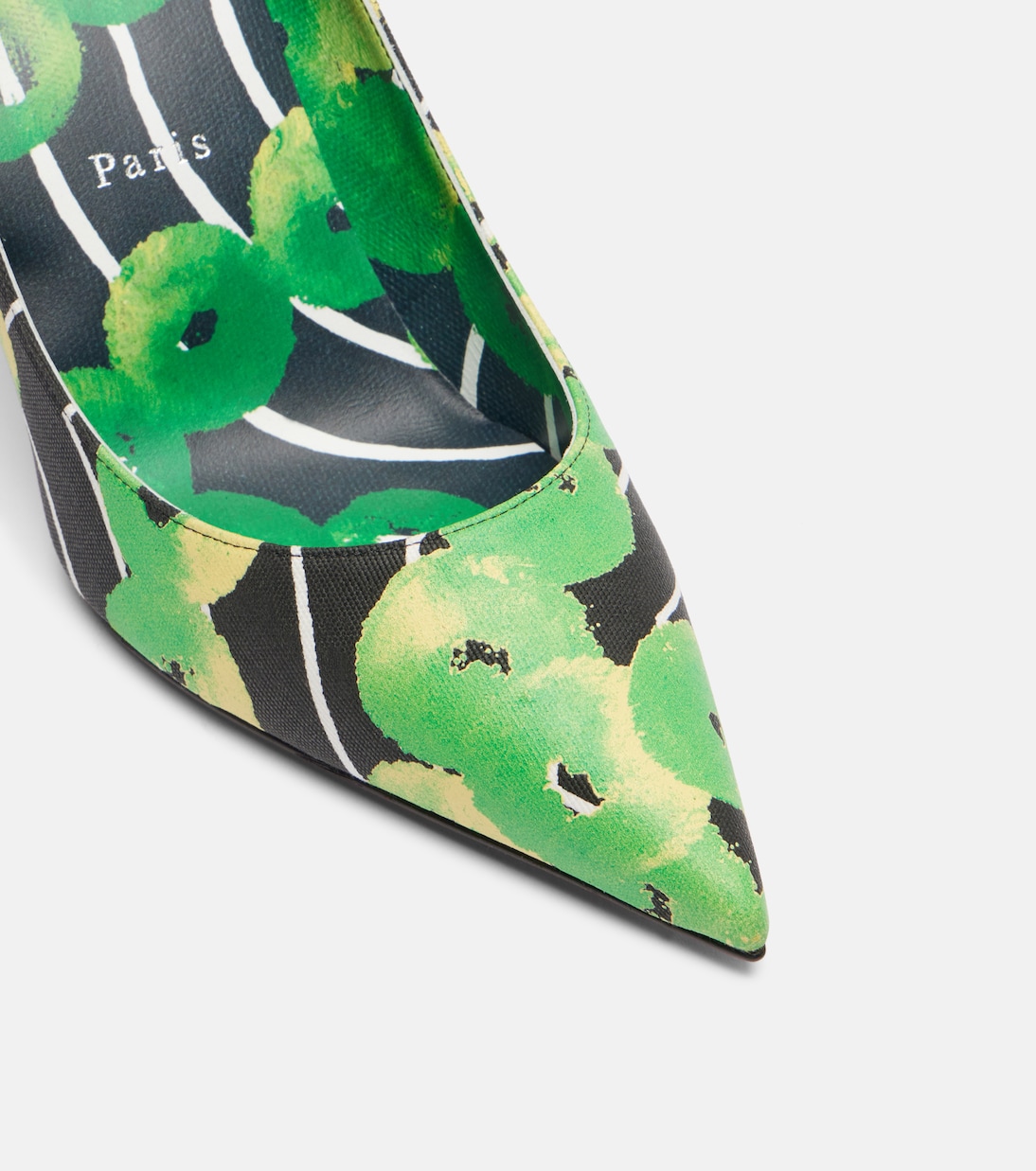 Salones Miss Z 80 de satén estampados | Christian Louboutin