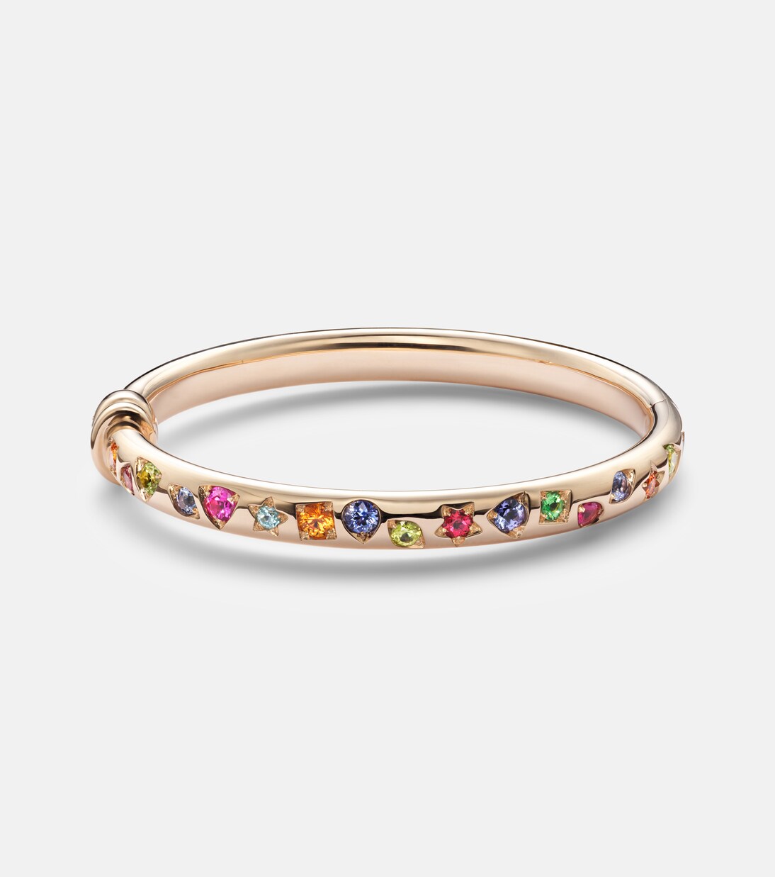 Iconica 18kt rose gold chain bracelet with gemstones | Pomellato