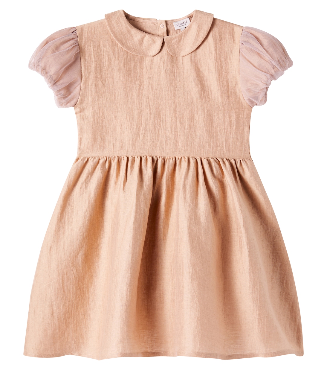 Abito Tulie in misto canapa con tulle | Donsje