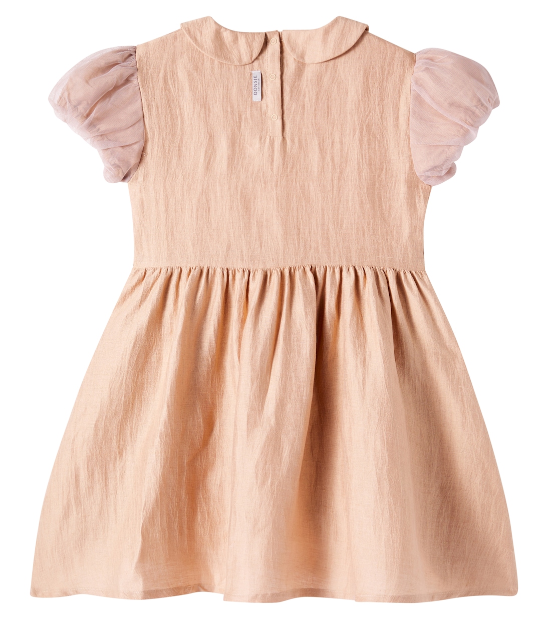 Abito Tulie in misto canapa con tulle | Donsje