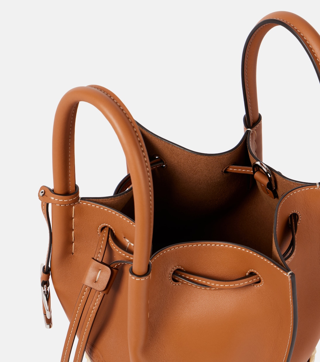 Secchiello Bux in pelle e rafia | Tod's