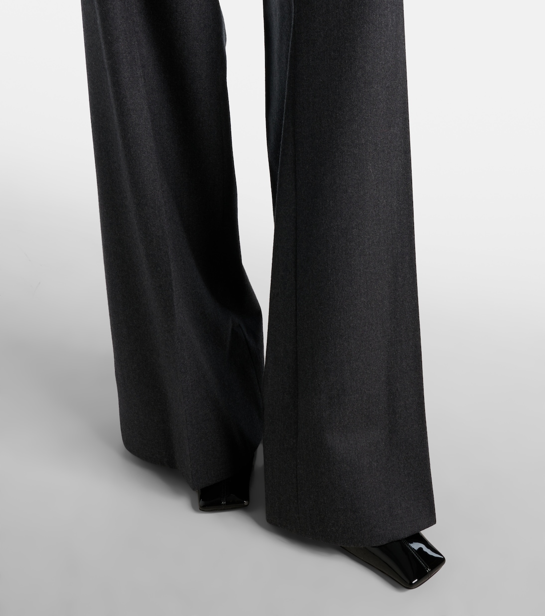 Pantaloni in flanella di lana a gamba larga | Stella McCartney