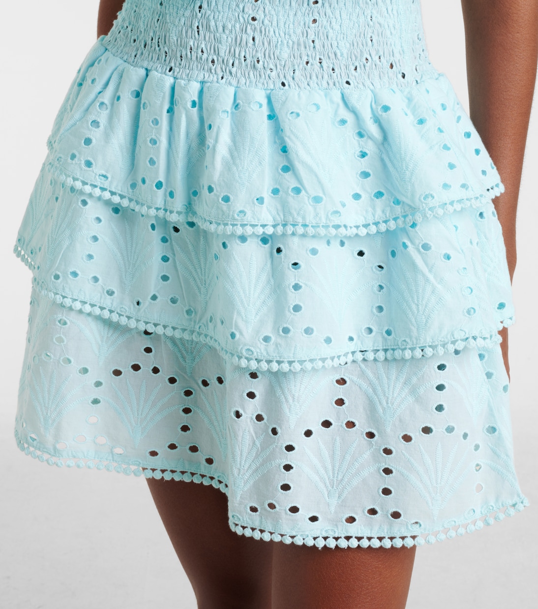 Abito corto Jess in sandallo di cotone | Melissa Odabash