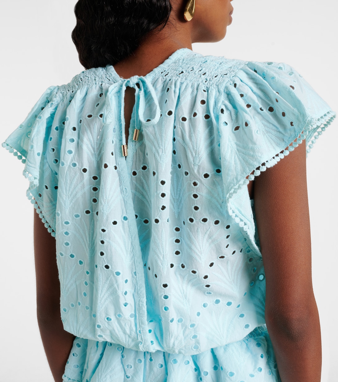 Abito corto Jess in sandallo di cotone | Melissa Odabash