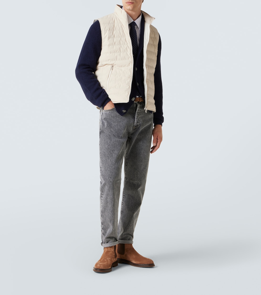 Jeans slim a vita media | Brunello Cucinelli