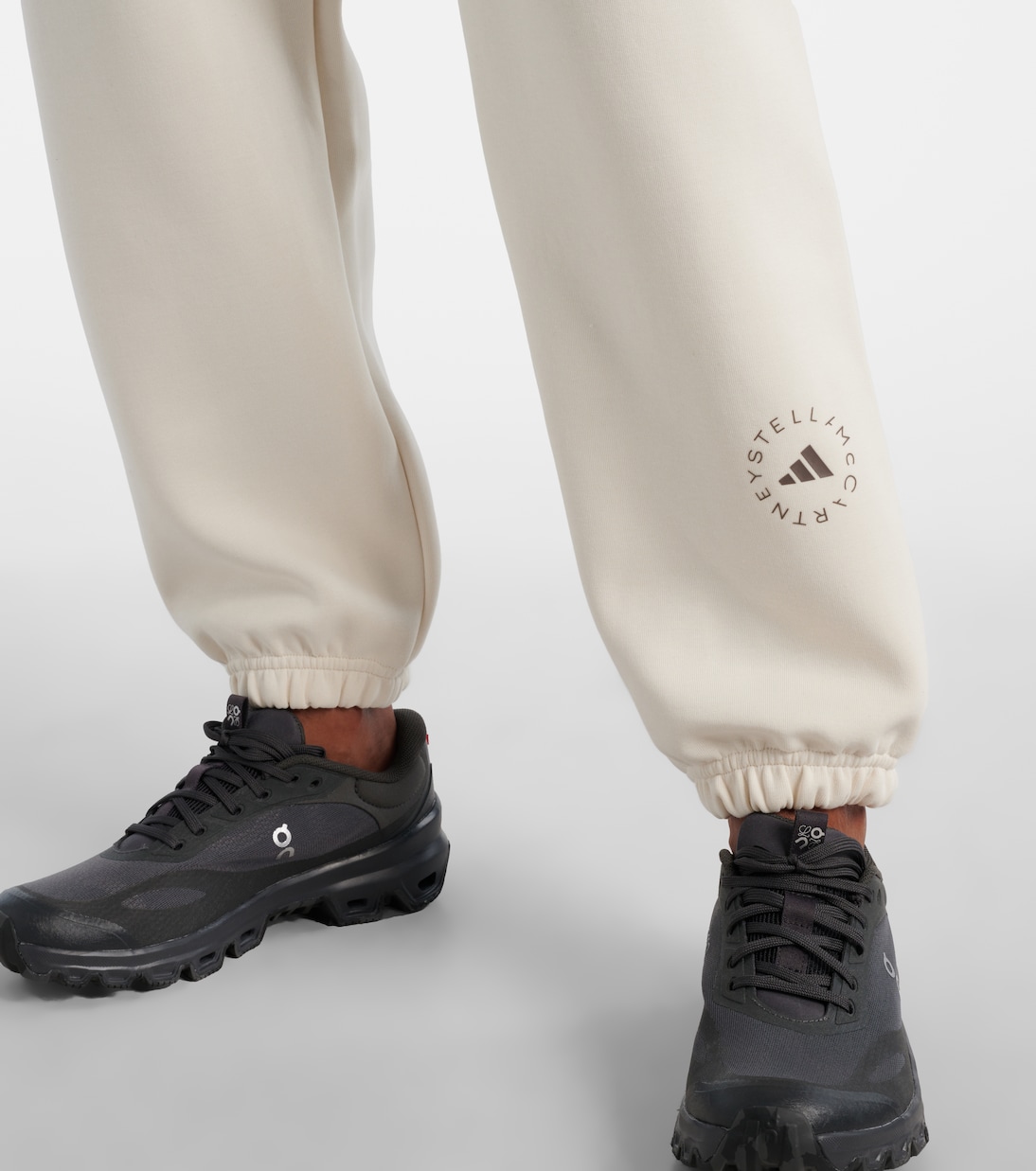 Logo cotton-blend fleece sweatpants | Adidas by Stella McCartney