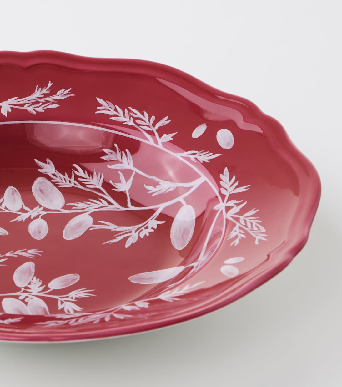 Plato hondo de porcelana floral por Ginori 1735 | Cabana