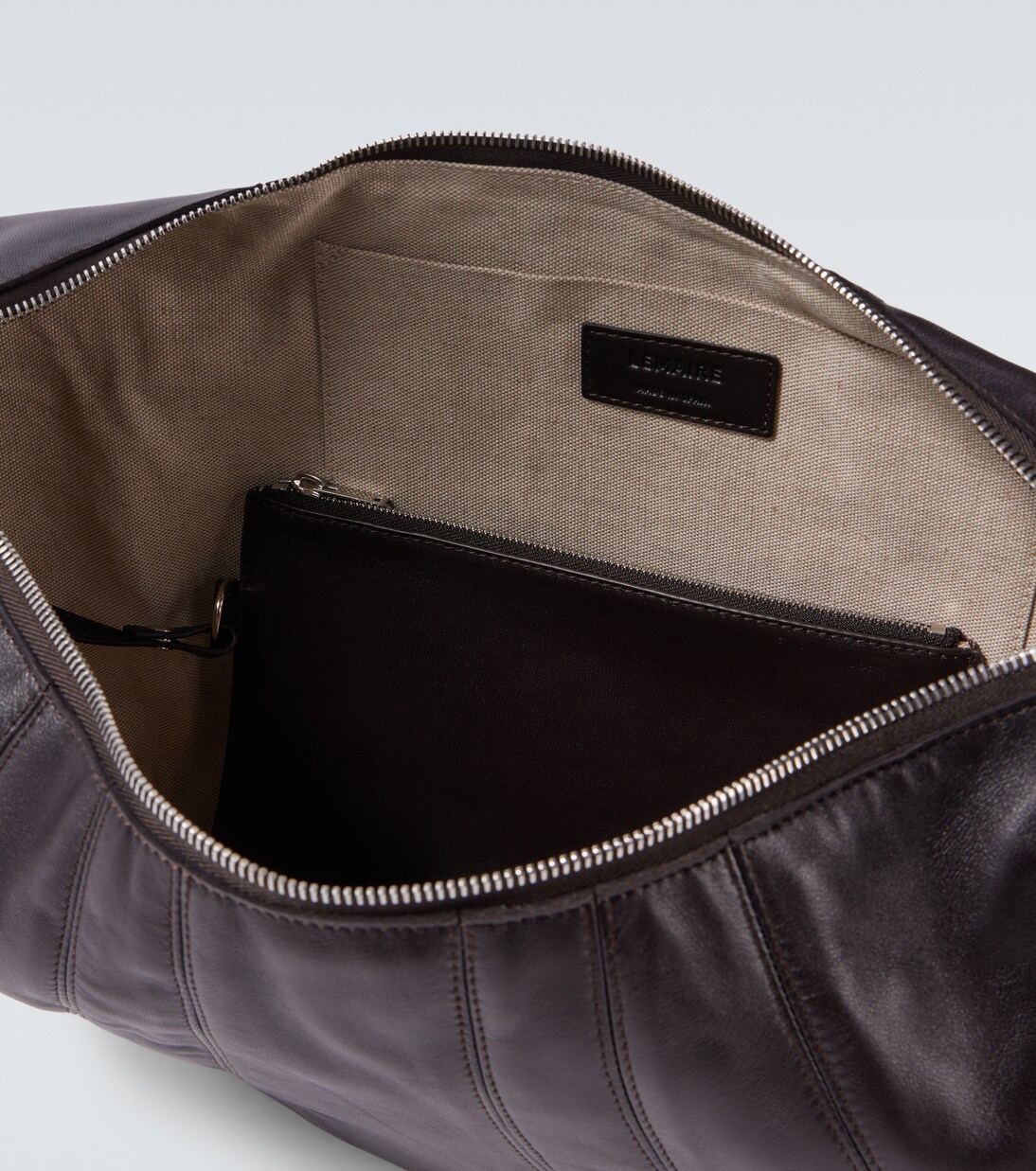 Messenger Bag Croissant Large aus Leder | Lemaire