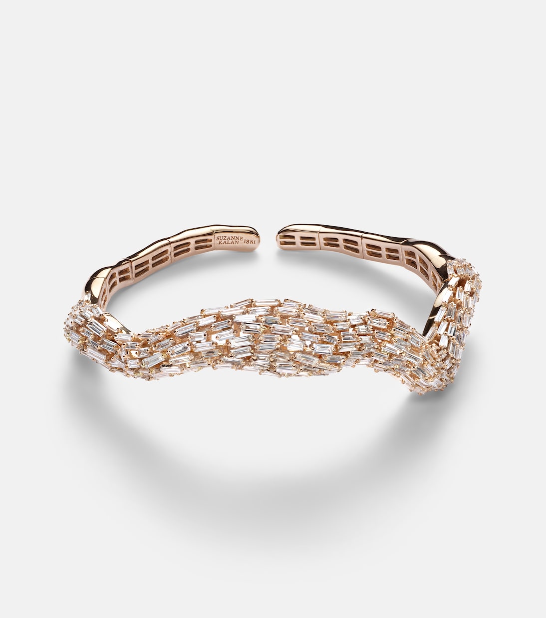 18kt rose gold bracelet with diamonds | Suzanne Kalan