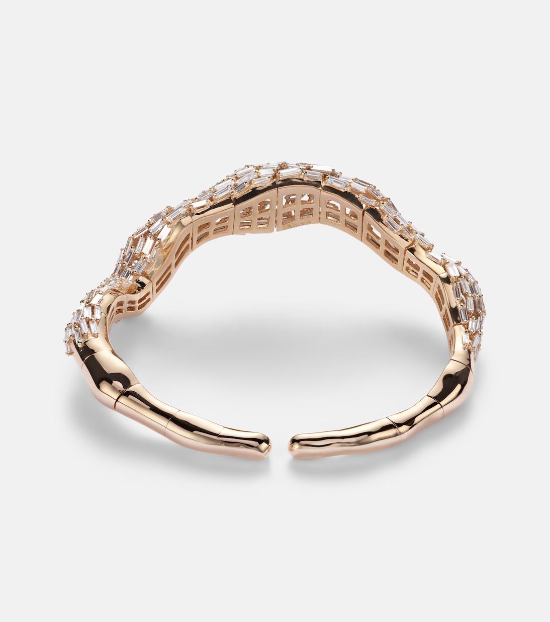 18kt rose gold bracelet with diamonds | Suzanne Kalan