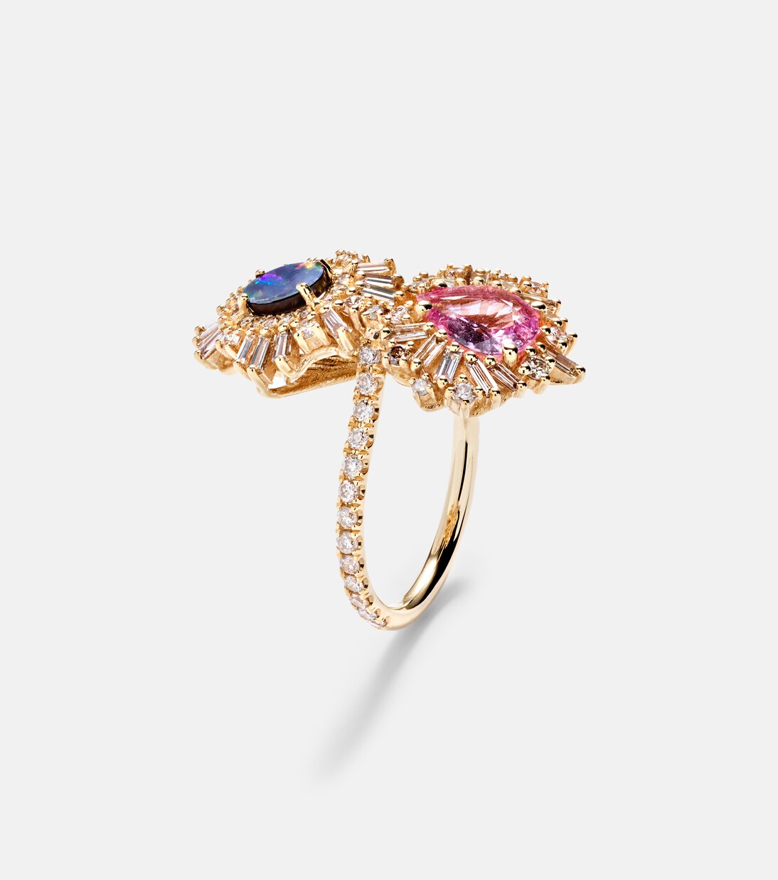 18kt gold ring with opal, sapphire, and diamonds | Suzanne Kalan